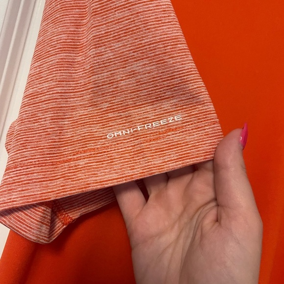 Columbia MLB Orange Polo Shirt Vibrant Athletic Style World Series 2017 Astros - Picture 4 of 7